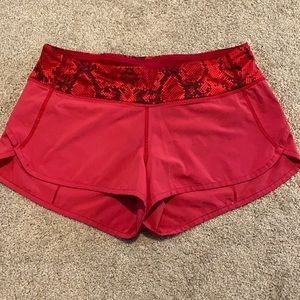 Red LuLu Speed Shorts